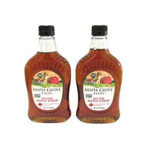 MAPLE GROVE FARMS 100% Pure Maple Syrup 12.5 fl oz Grade A Lot #2